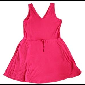 New Sweaty Betty Take It Easy Drop Waist Dress M Pink